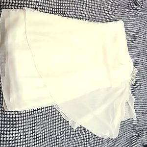 Off white chiffon cocktail dress